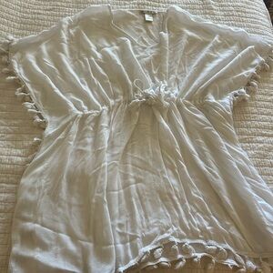 White Women’s Swim Coverup